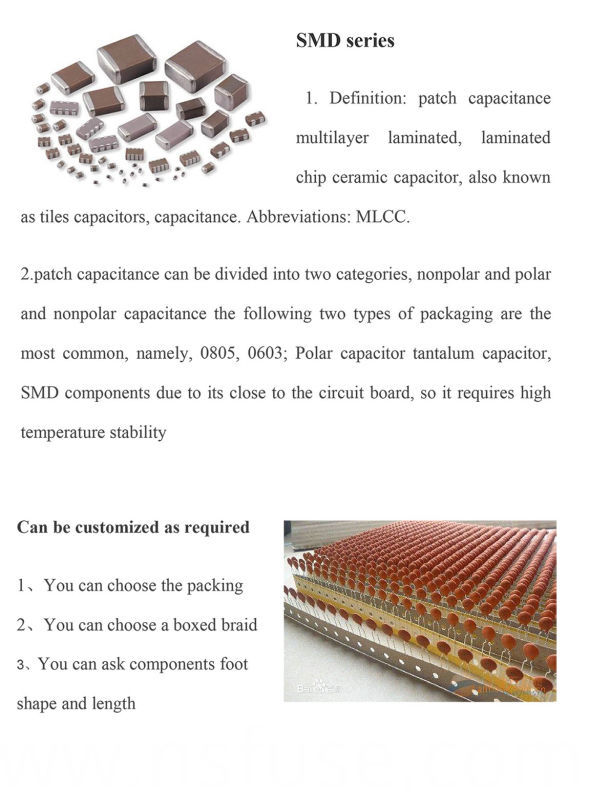 High Stable Guaranteed Quality 1/4 W Ceramic Capacitor